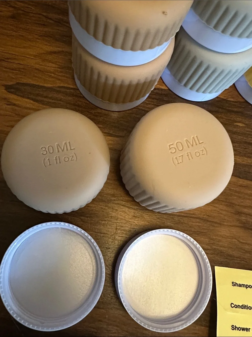Silicone Travel Jars 1 oz & 3 oz Set of 8